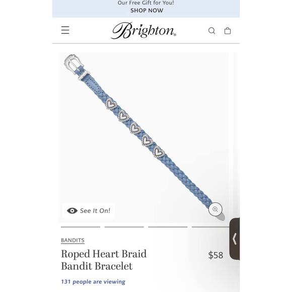 Brighton blue Leather bracelet - Picture 4 of 9